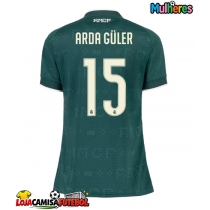Camisa de Futebol Real Madrid Arda Guler #15 Equipamento Secundário Mulheres 2026-27 Manga Curta